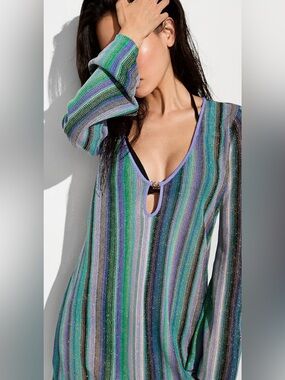 Absolutely stunning brand new, sexy beach cover/ summer dress/ knit,shimmerLarge